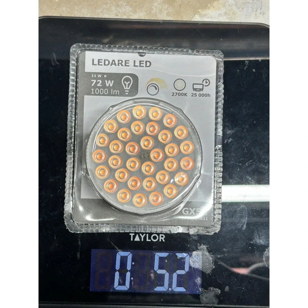 IKEA LEDARE GX53 LED Light Bulb 11W 72W 1000LM 2700K Dimmable Discontinued